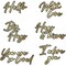 Foil Script: Love Hot Foil, Letter Press and Honey Cuts Dies - Retiring